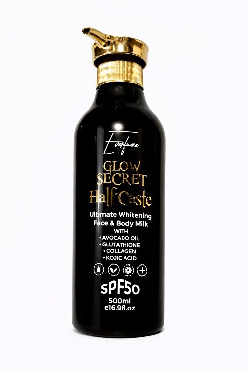 GLOW SECRET HALFCASTE ULTIMATE WHITENING BODY MILK SPF50